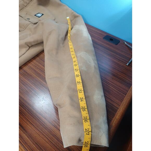 VTG Polar King Duck Canvas Work Jacket Brown Quilted Talon Zip USA Faded 3XL - Picture 12 of 16